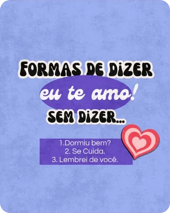 Post sobre formas de demonstrar carinho