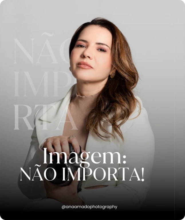 Post de fotografia sobre a importância da imagem profissional